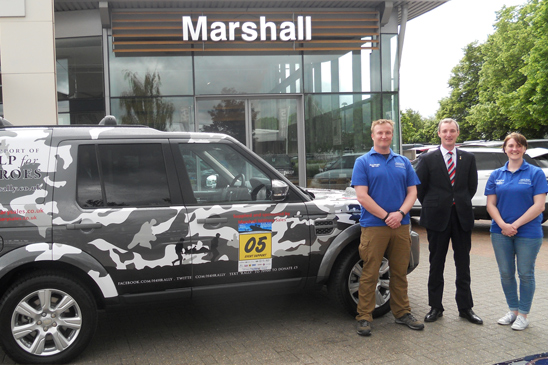 Help the Heroes Rally Marshall Land Rover